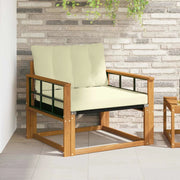 Set di divani da esterno-Sofa da giardino Legno di Acacia Massello e Textilene 763527
