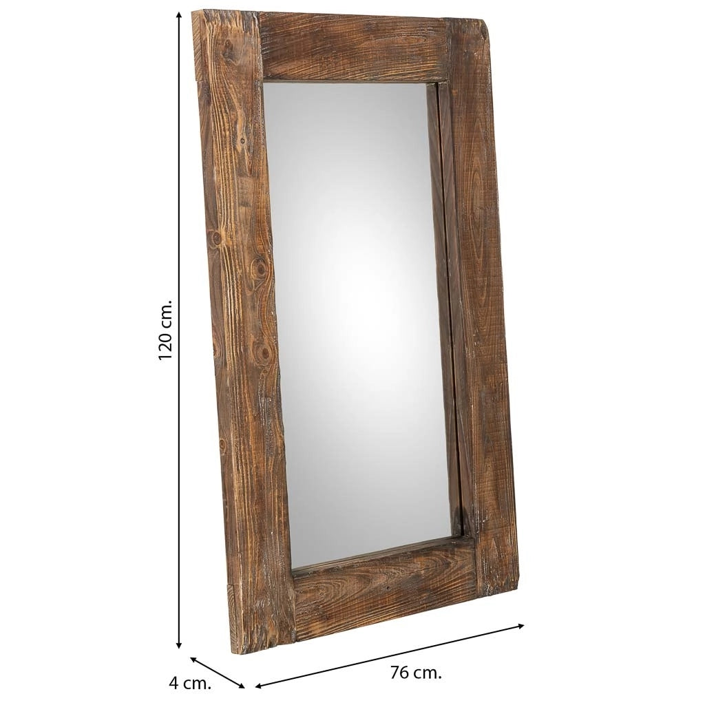 Specchio in legno 120x76x04h cm