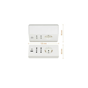 MULTIPRESA DA SCRIVANIA 2 USB BIANCA DI  BTICINO