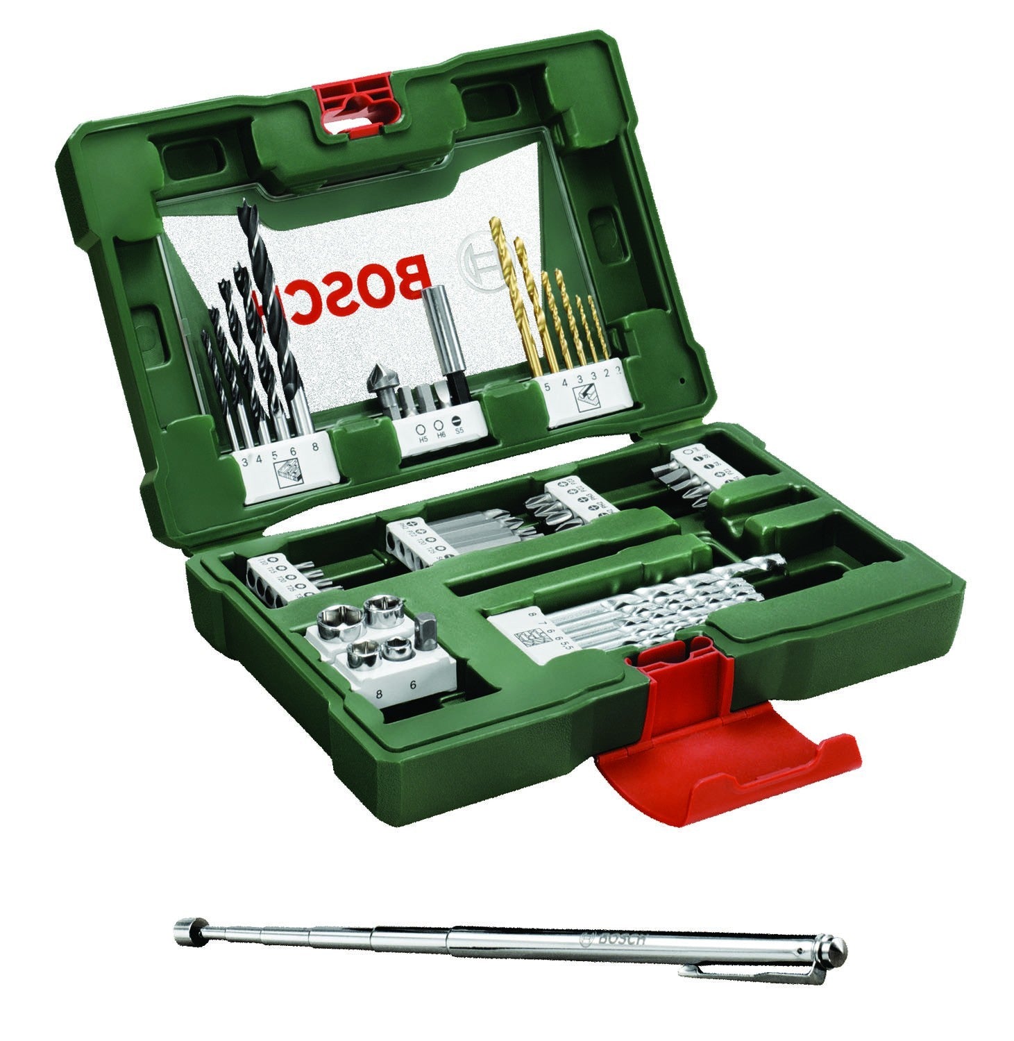VALIGETTA SET CON ACCESSORI PER FORATURA E AVVITATURA BOSCH 48 PEZZI 2607017303
