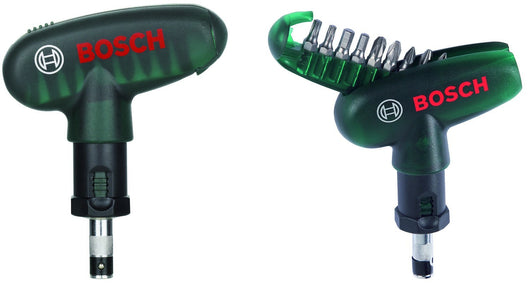 SET CACCIAVITE A CRICCHETTO + INSERTI BOSCH 10 PEZZI 019510