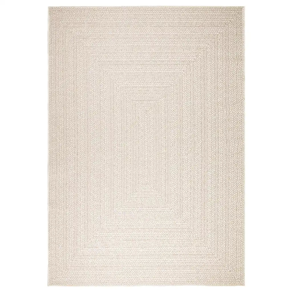 Tappeto ZIZUR Crema 200x290 cm Aspetto Iuta Interni ed Esterni 4010368