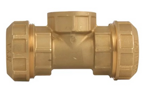 RACCORDO MANICOTTI A "T" FEMMINA 1X32 CON ATTACCO FILETTATO ART.735