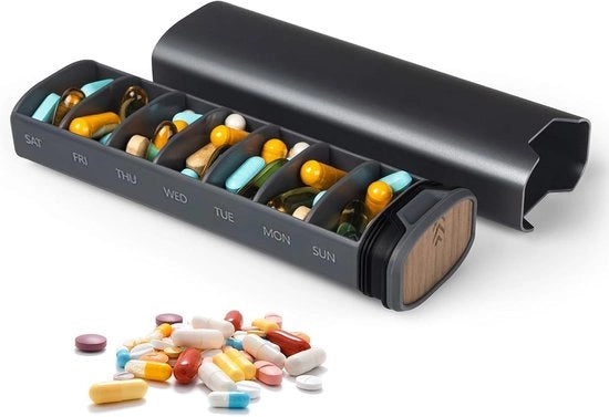 Pillen-organizzatore per vitamine, integratori e medicinali da 7 giorni