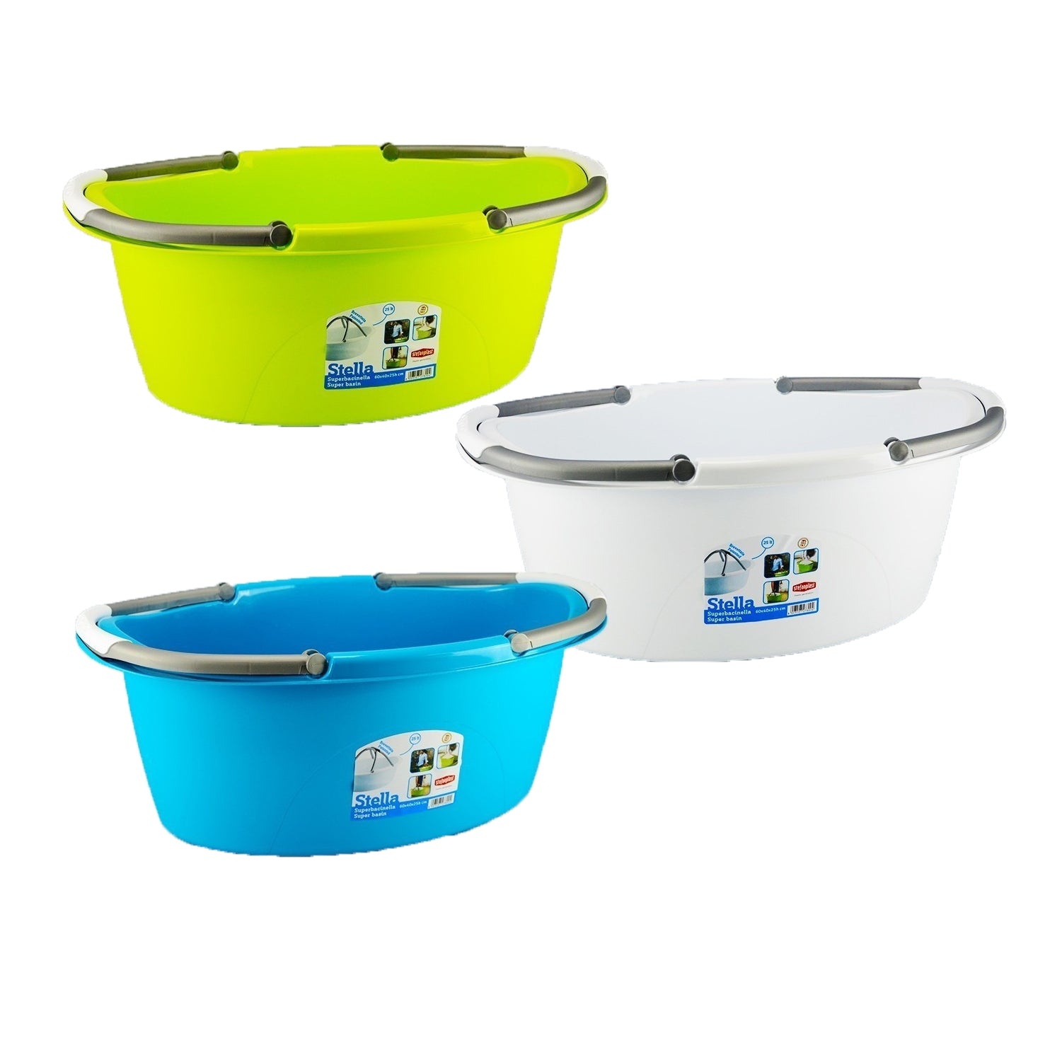 BACINELLA OVALE STELLA CON MANICO