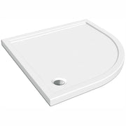 Piatto doccia ribassato 80x80 cm EASYFLAT resina H3.5 cm MONACO Bianco