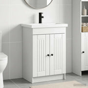 Set di mobili per il bagno Bianco 56 x 37,5 x 81 cm 3404184