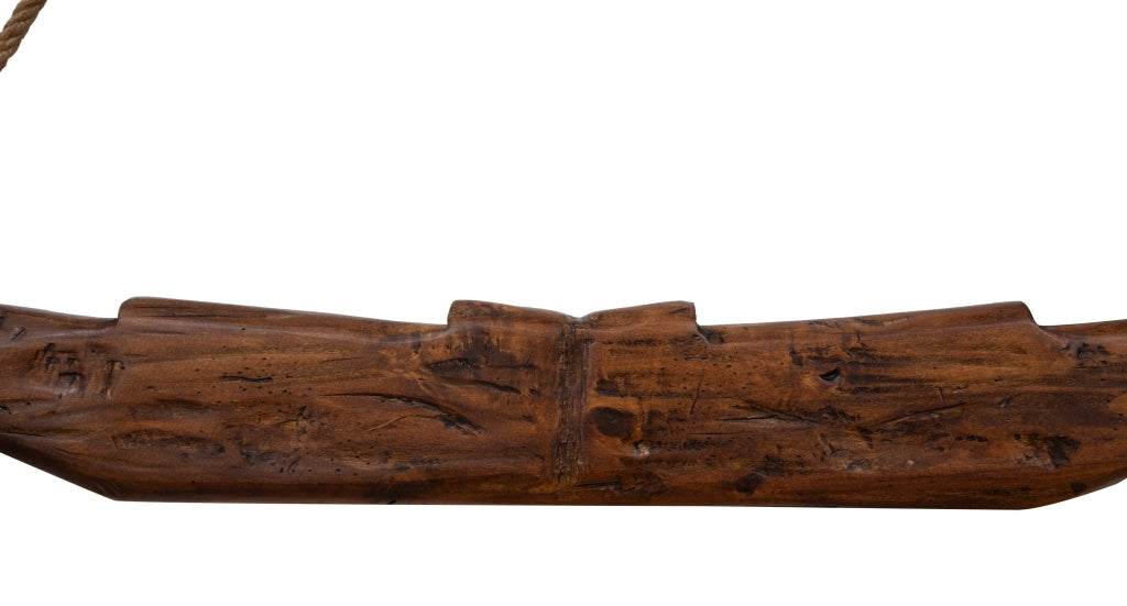 Biscottini Giogo in legno massello di tiglio finitura noce.Made in Italy dimensioni
