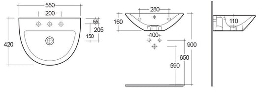 Lavabo d'appoggio morning