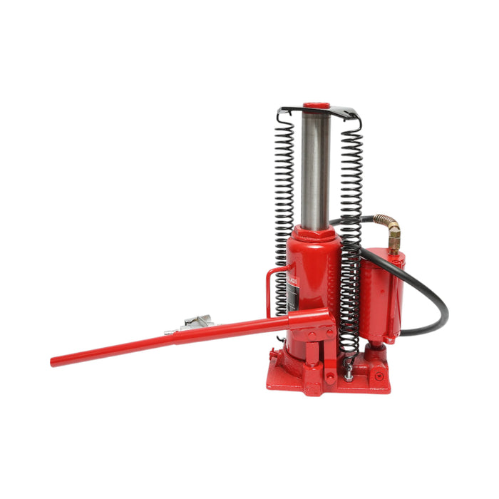 Cric idro‑pneumatico – 12 T Altezza di sollevamento: 260 – 510 mm Pressione massima di lavoro: 8,5 Bar Raccordo: 1/4”