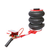 Cric pneumatico professionale 145–400 mm con cuscino ad aria pressione di esercizio 8-12Bar. Carico massimo 5T Breckner Germany