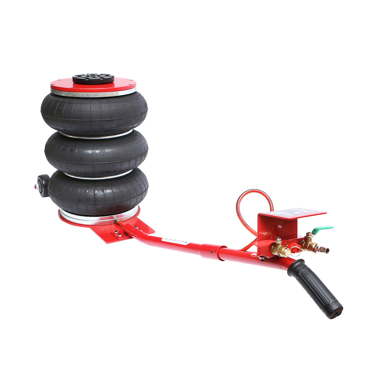 Cric pneumatico professionale 145–400 mm con cuscino ad aria pressione di esercizio 8-12Bar. Carico massimo 5T Breckner Germany