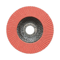 Disco lamellare abrasivo al corindone T27 CA100, 125x22mm per la levigatura/lucidatura di acciaio inossidabile e metallo Breckner Germany