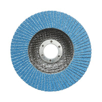 Disco lamellare abrasivo in zirconia T27 ZA40, 125x22mm per levigatura/lucidatura di metalli e acciaio inossidabile Breckner Germany