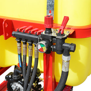 Gruppo diserbo da trattore 400 L, barra 12 m con 25 ugelli tripli Gruppo botte per diserbo