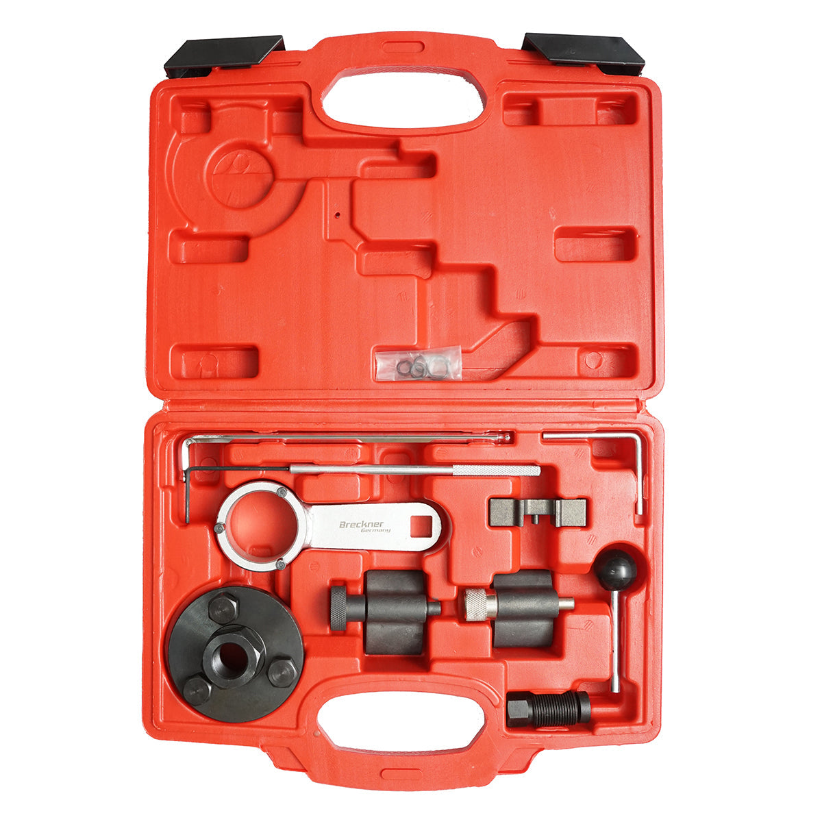 Kit di bloccaggio e fissaggio della cinghia di distribuzione per motori VAG 1.6, 2.0 TDI Breckner Germany