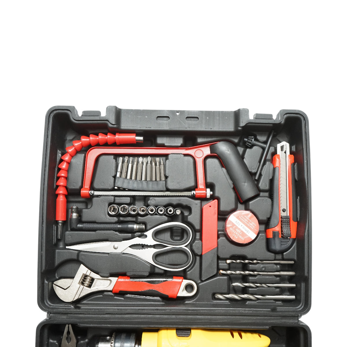 Kit trapano a percussione 600W, 220V, mandrino da 13 mm, velocità 3300 giri/min con 47 pezzi di utensili e attrezzi Breckner Germany