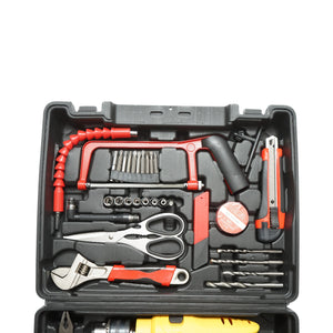 Kit trapano a percussione 600W, 220V, mandrino da 13 mm, velocità 3300 giri/min con 47 pezzi di utensili e attrezzi Breckner Germany