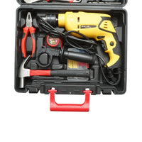 Kit trapano a percussione 600W, 220V, mandrino da 13 mm, velocità 3300 giri/min con 47 pezzi di utensili e attrezzi Breckner Germany