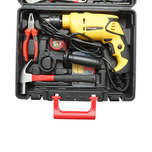 Kit trapano a percussione 600W, 220V, mandrino da 13 mm, velocità 3300 giri/min con 47 pezzi di utensili e attrezzi Breckner Germany