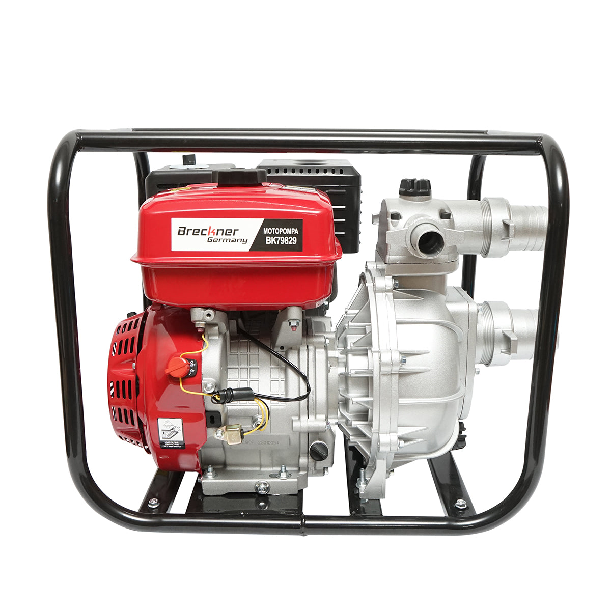 Motopompa a benzina 15 CV, 3 pollici, portata 40 m3/h, profondità di aspirazione 7 m, altezza di scarico 80 m Breckner Germany