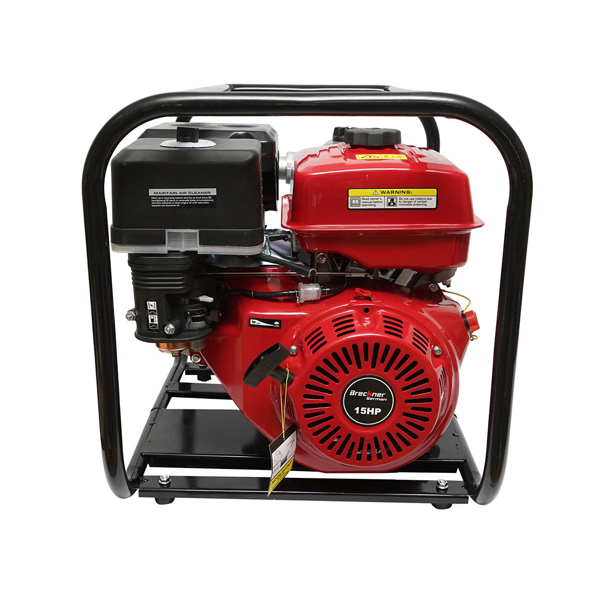 Motopompa a benzina 15 CV, 3 pollici, portata 40 m3/h, profondità di aspirazione 7 m, altezza di scarico 80 m Breckner Germany