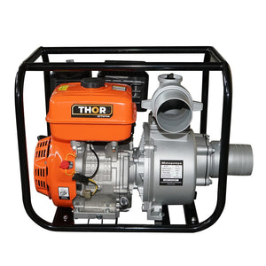 Motopompa a benzina WP40 13HP, 4 pollici, portata massima 80m3/h, profondità di aspirazione 7m, altezza di scarico 28m Thor