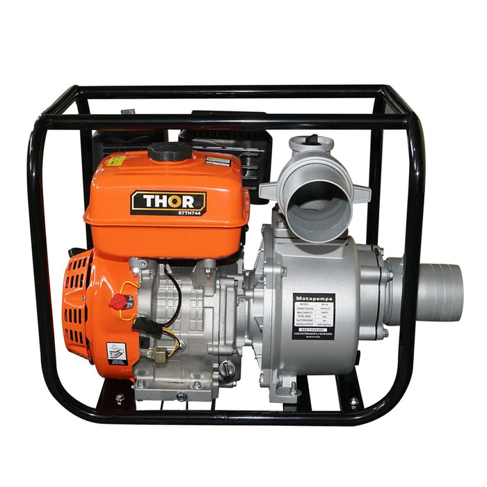Motopompa a benzina WP40 13HP, 4 pollici, portata massima 80m3/h, profondità di aspirazione 7m, altezza di scarico 28m Thor