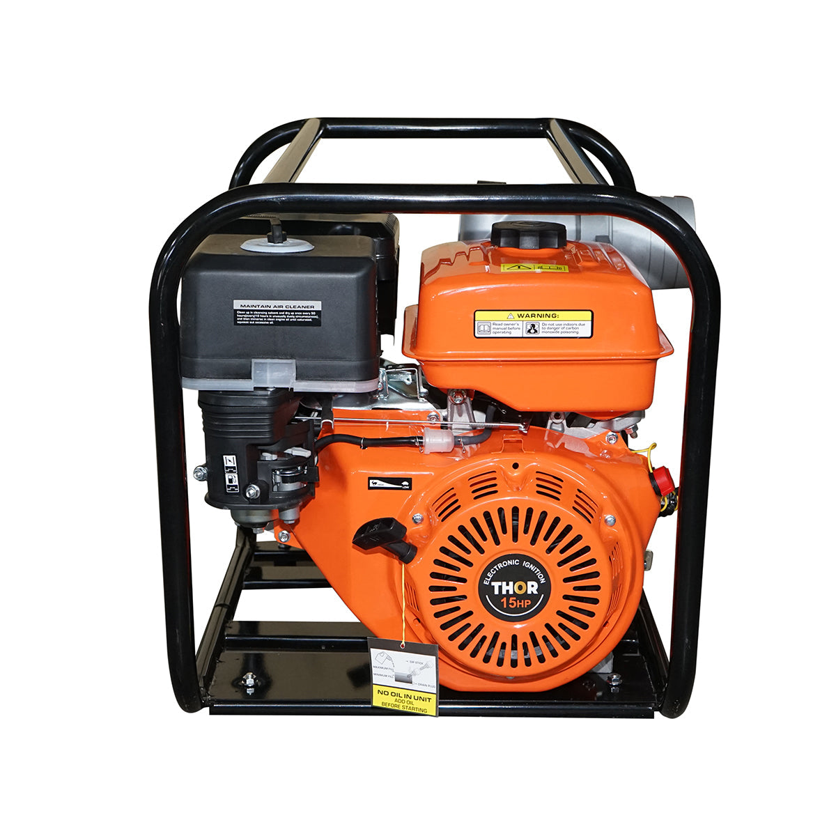 Motopompa a benzina WP40 13HP, 4 pollici, portata massima 80m3/h, profondità di aspirazione 7m, altezza di scarico 28m Thor