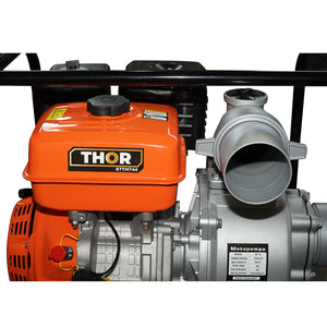 Motopompa a benzina WP40 13HP, 4 pollici, portata massima 80m3/h, profondità di aspirazione 7m, altezza di scarico 28m Thor