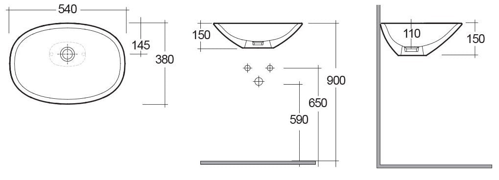 Lavabo d'appoggio morning