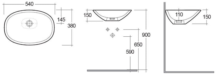 Lavabo d'appoggio morning