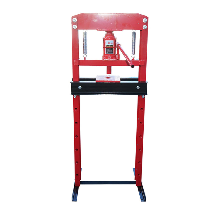 Pressa idraulica 20T, apertura regolabile 30-950mm, corsa pistone 0-120mm