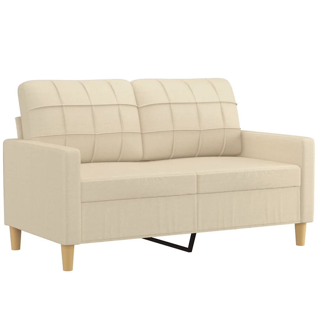 Divano a 2 Posti Crema 120 cm in Tessutocod mxl 126528