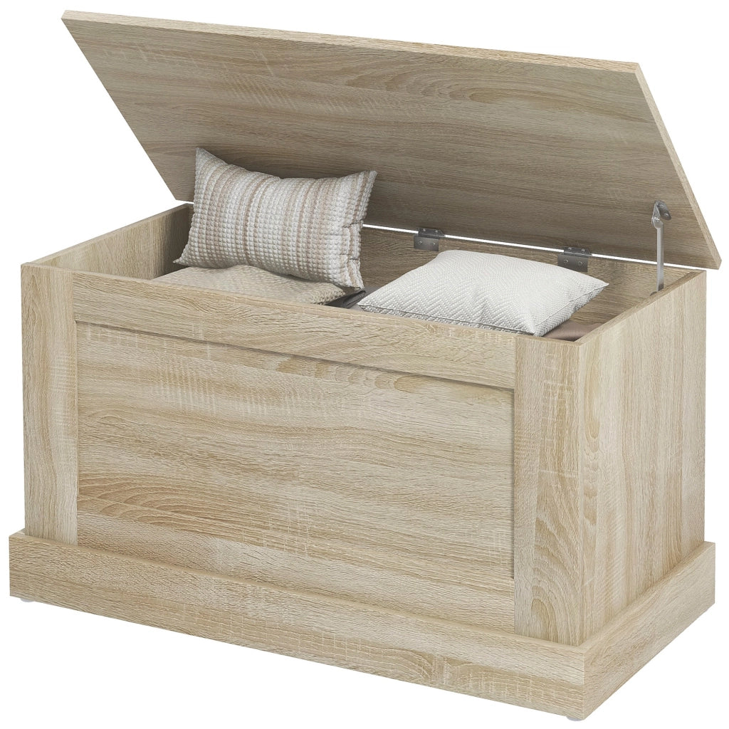 Cassa di legno per contenere giocattoli ¨C Zephmum ¨C 80x40x45 cm colore naturale