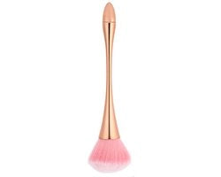 Spazzola per unghie grande formato - Fibra di vetro morbida - Spazzola per polvere - Multifunzionale - Per arte del trucco/nagellacca - Idonea per la pelle - Spazzola a polvere