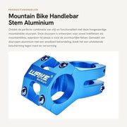 Manubrio in lega di alluminio 31,8 mm - Adattatore per stantuffo - Robusto - Anticorrosivo - Adatto per mountain bike e biciclette da corsa - Facile da installare