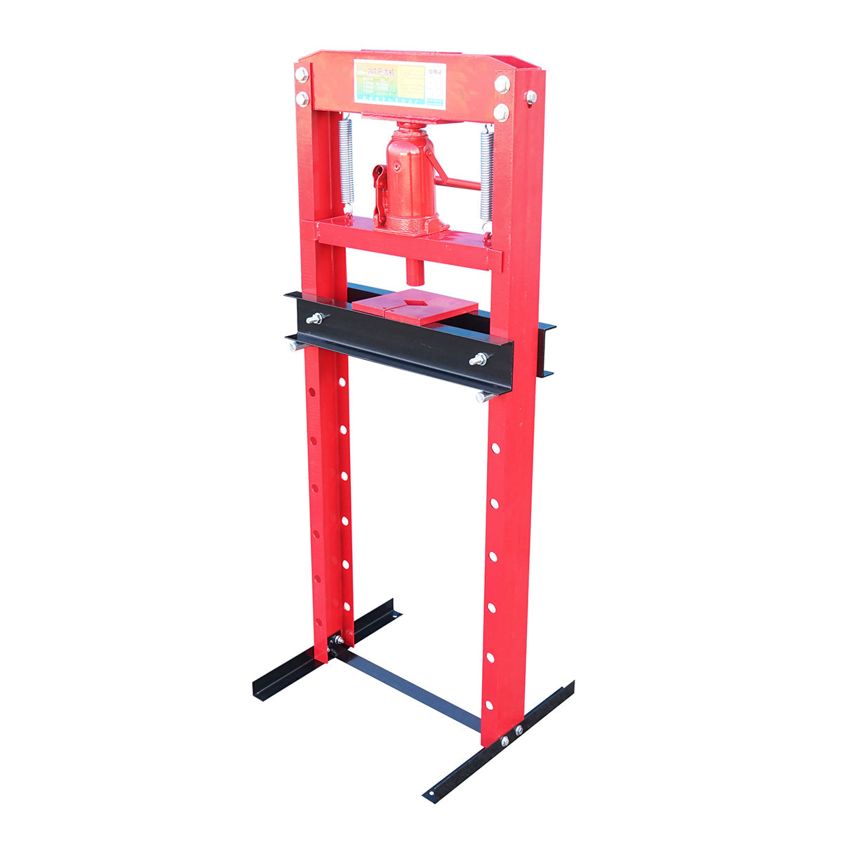 Pressa idraulica 20T, apertura regolabile 30-950mm, corsa pistone 0-120mm