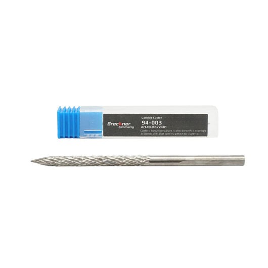 Punta cutter per calibrazione fori – patch pneumatici tipo “fungo” 3×58 mm, acciaio legato (mod. 94‑003) Breckner Germany