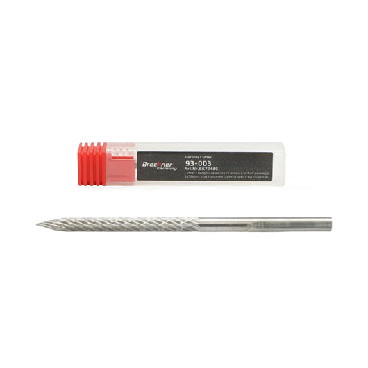 Punta cutter per calibrazione fori – patch pneumatici tipo “fungo” 3×58 mm, acciaio tungsteno (mod. 94‑003) Breckner Germany
