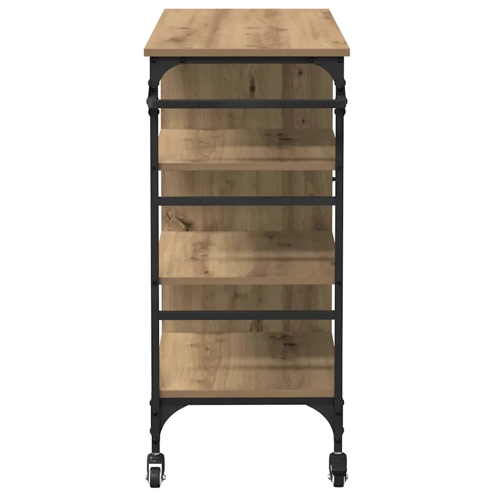 Carrello da Cucina Rovere artigianale 87,5 x 39 x 84,5 cm 871664