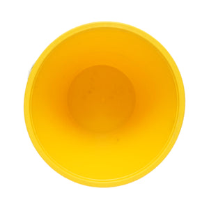 Secchio in plastica per alimentazione animali 10L giallo con manico in metallo