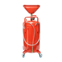 Serbatoio di recupero olio da 80L con imbuto e sistema di svuotamento pneumatico