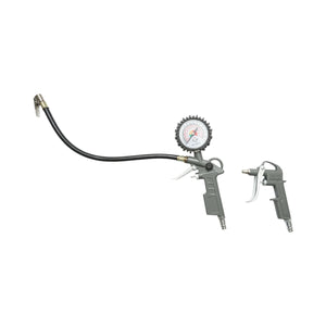 Set aria compressa da 5 pezzi con tubo a spirale da 5 m, pistola ad aria compressa per lavaggio, verniciatura, gonfiaggio e soffiaggio