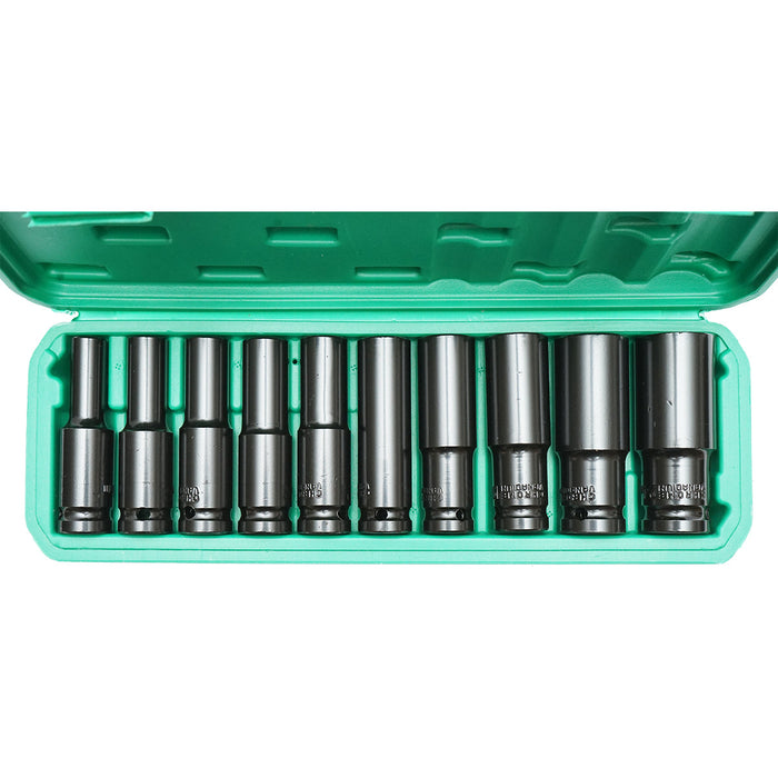 Set di 10 chiavi a bussola a impatto lunghe Breckner Germany