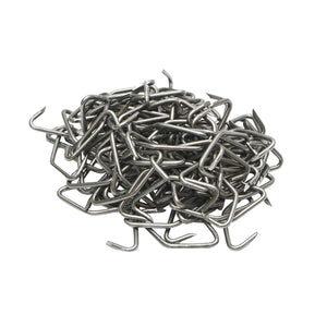 Set di 100 anelli nasali in filo metallico per maiali da 39 mm
