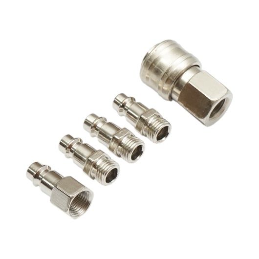 Set di 5 raccordi rapidi da 1/4 per tubi dell'aria compressa e utensili pneumatici