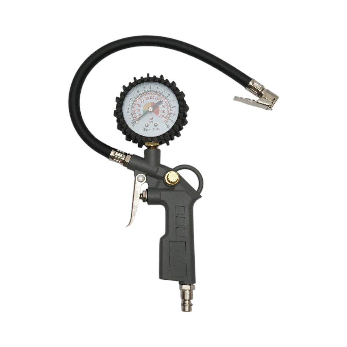 Set di aria compressa da 5 pezzi per verniciatura, soffiaggio, gonfiaggio, lavaggio con tubo a spirale da 5 m Breckner Germany