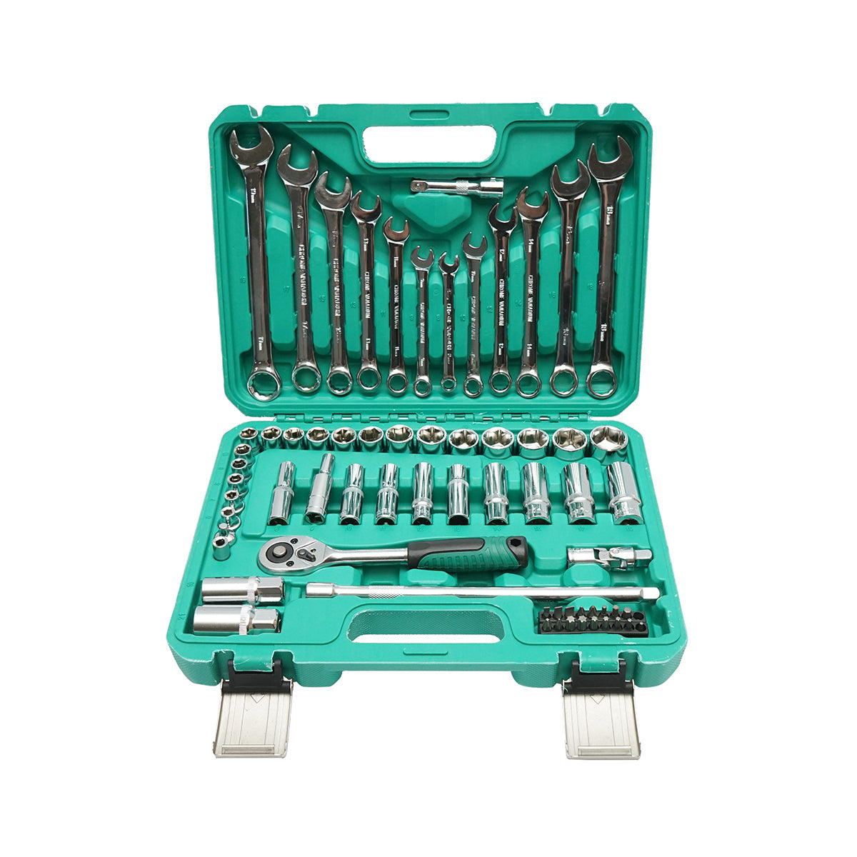 Set di chiavi combinate, a bussola, a forchetta, torx, cricchetto, 69 pezzi Breckner Germany