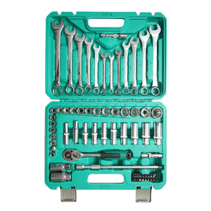 Set di chiavi combinate, a bussola, a forchetta, torx, cricchetto, 69 pezzi Breckner Germany